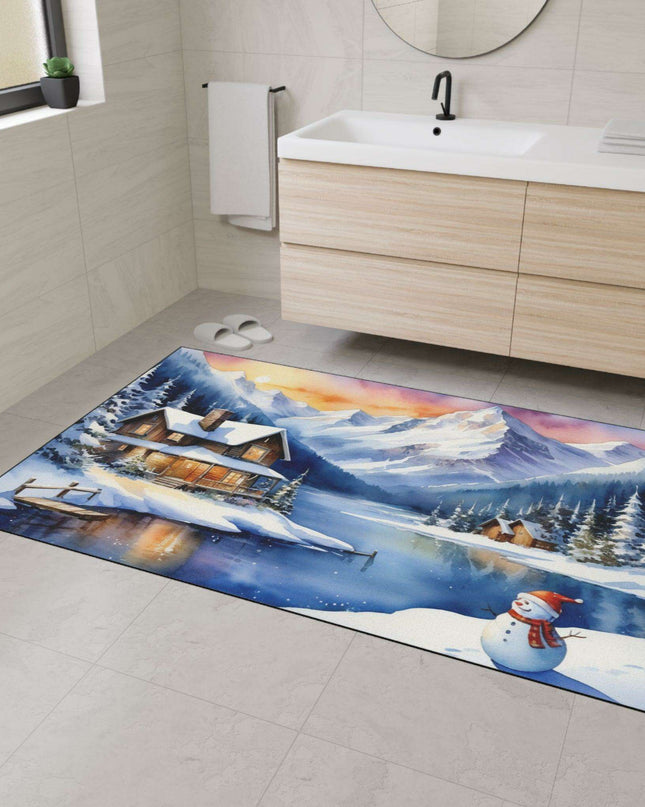 Personalized Luxury Polyester Area Rug with Anti-Slip Backing