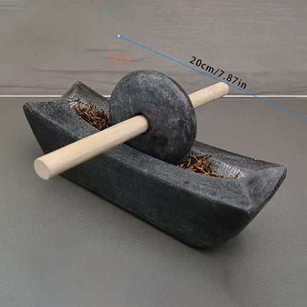 Mini Lapis Lazuli Spice Grinder - Handcrafted Manual Herb & Pepper Crusher for Gourmet Cooking