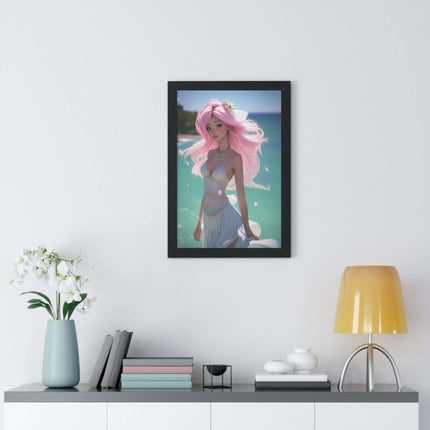 Eco-Conscious Mermaid Art Set with Sustainable Framing