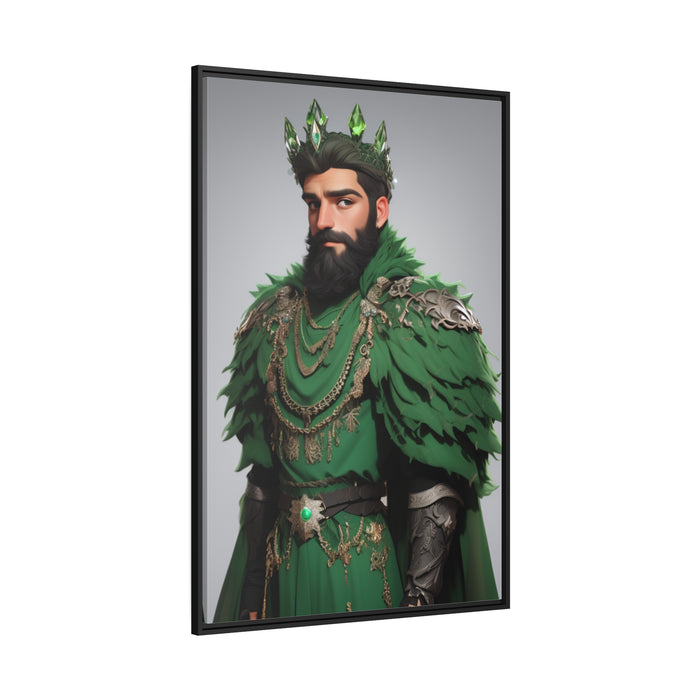 Sophisticated Video Game Themed Canvas Print with Black Pinewood Frame