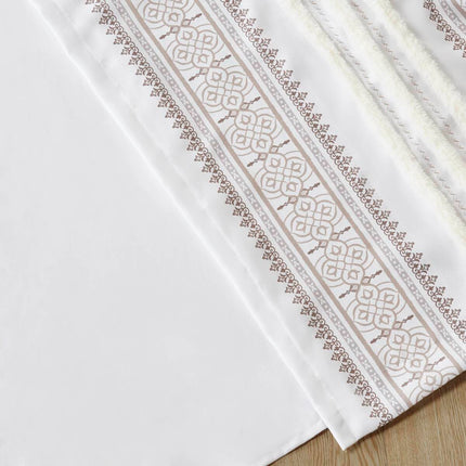 Room & Decor Tufted Stripe Printed Curtain Panel, Lined, 50x95