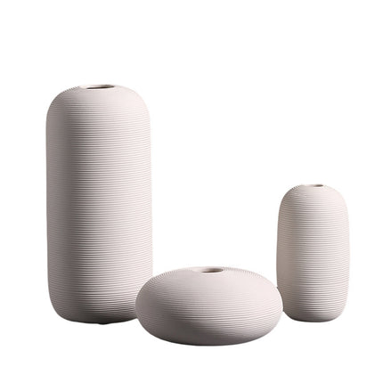 Ceramic Vase Set of Three Modern Minimalist Home Decor Vases