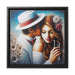 Elegance Collection: Premium Valentine Matte Canvas Print with Pinewood Frame