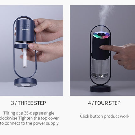 Magic Shadow USB Air Humidifier For Home With Projection Night Lights
