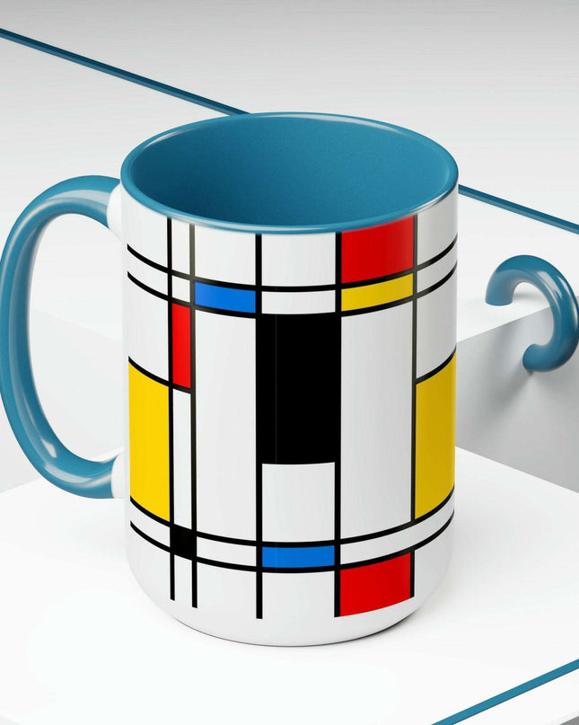 Sophisticated Dual-Tone Ceramic Coffee Cups - Morning Indulgence Series