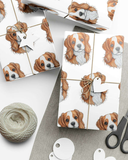 Elegant Puppy-Inspired Gift Wrap Set - Elevate Your Gifting Experience