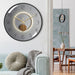 Sophisticated 12-Inch Silent Wall Clock with Glass Curve and Wooden Backing