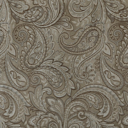 Room and Decor Jacquard Window Valance, Blue Brown, 50x18", Elegant De