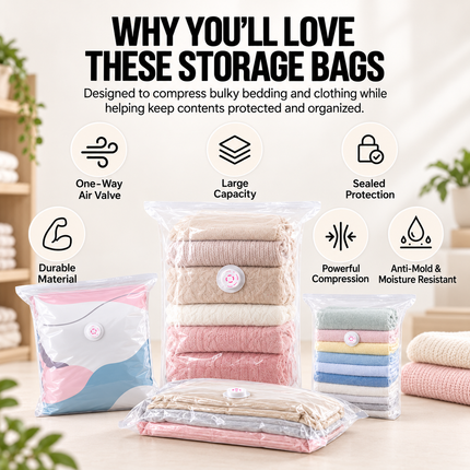 Large Capacity No-Pump Vacuum Storage Bags for Clothes & Blankets Household Storage Bags large-capacity-no-pump-vacuum-storage-bags Home & Garden > Storage & Organization > Clothing & Wardrobe Storage