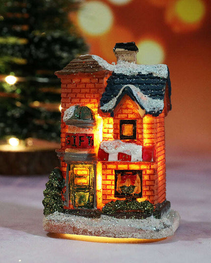 Christmas Decorations Micro Landscape Resin House