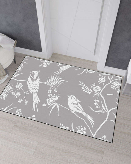 Chic Customizable Nordic Birds Floor Mat for Contemporary Home Styling