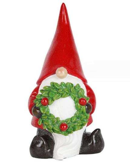 Jolly Santa Gnome Figurine - Festive Holiday Home Decoration