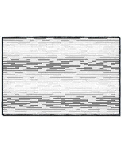 Elegant Ethnic-Inspired Area Rug - Chic Black Trim & Lively Cultural Patterns