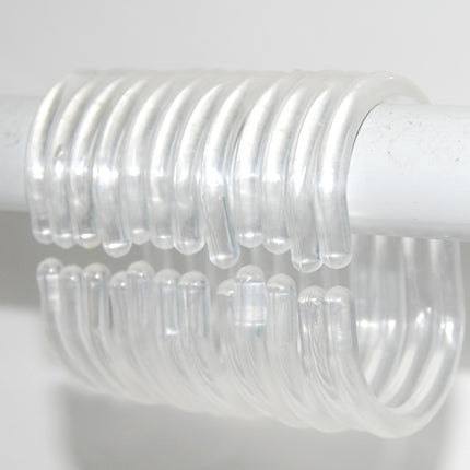 Transparent round C-type shower curtain rod shower curtain curtain wat