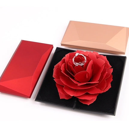 Rotating rose ring box