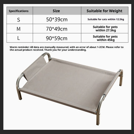 Peekaboo Studio Metal Pet Camp Bed Doghouse with Summer Shade Canopy