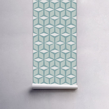 Self-Adhesive Waterproof Wall Contact Paper | Green & Grey, 53×122 cm