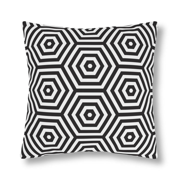 Water-Resistant Geometric Blossom Outdoor Cushions with Effortless-Clean Innovation