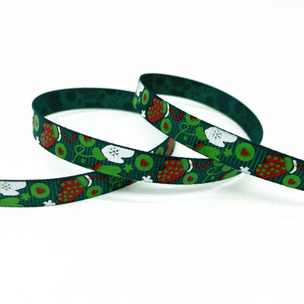 Peekaboo Studio Size 5 10mm Printed Grosgrain Christmas Ribbon - Durab