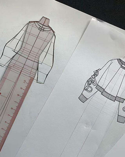 Fashion Designer's Acrylic Sketch Ruler - Ultimate Guide for Human Figure and Garment Designs