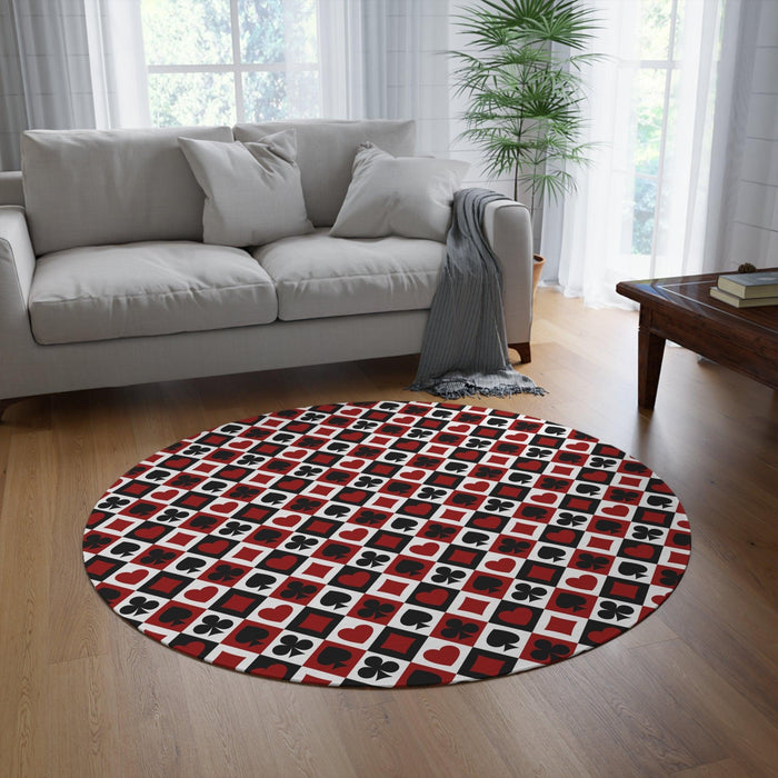 Chic Elite Round Chenille Rug - Luxurious Circular Rug