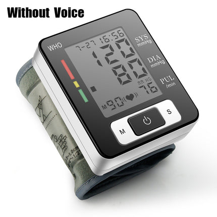 Peekaboo Studio Wrist Blood Pressure Monitor, Adjustable Cuff, 90 Read