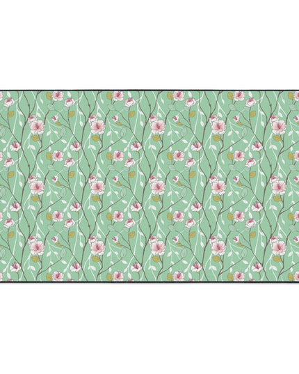 Luxury Blue Blossom Floor Mat: A Touch of Elegance for Your Home