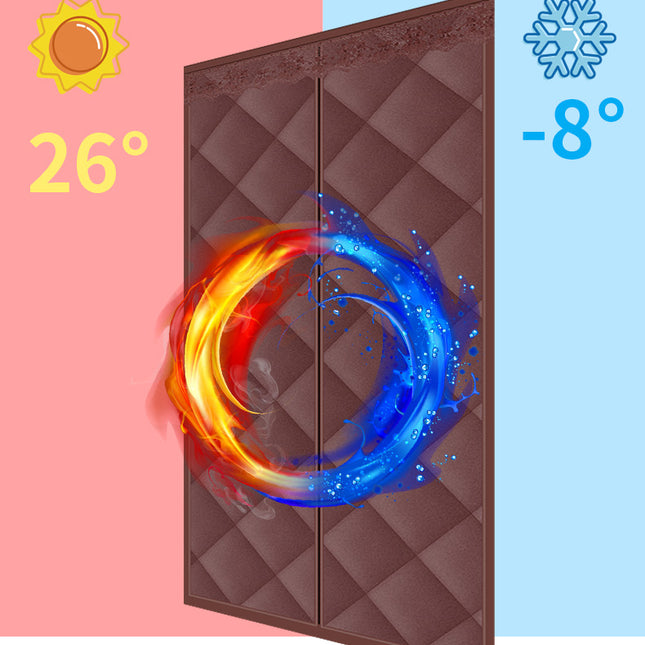 Self Priming Cotton Door Curtain Thickened Household Warm Wind Partiti