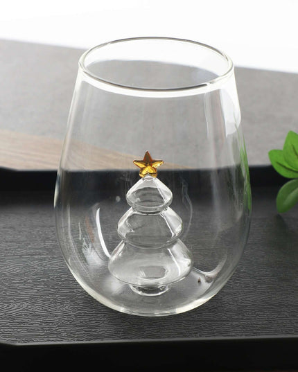 Creative High Borosilicate Glasses Christmas Tree