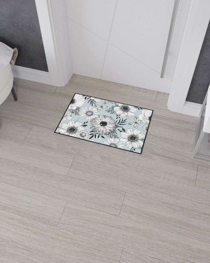 Elegant Floral Executive Area Rug with Enhanced Safety Features