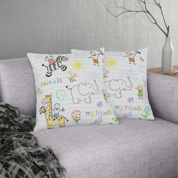 Outdoor Floral Print Waterproof Polyester Pillows for Stylish Homes