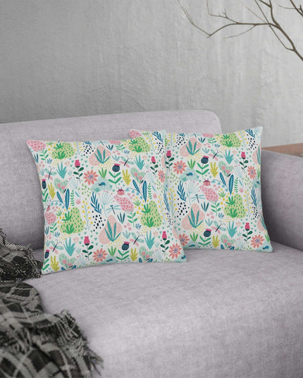 Vibrant Weather-Resistant Floral Garden Cushions - Très Bébé Collection