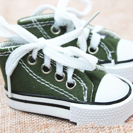 Canvas Doll Shoes Key Chain Pendant For Dolls Assorted Colors