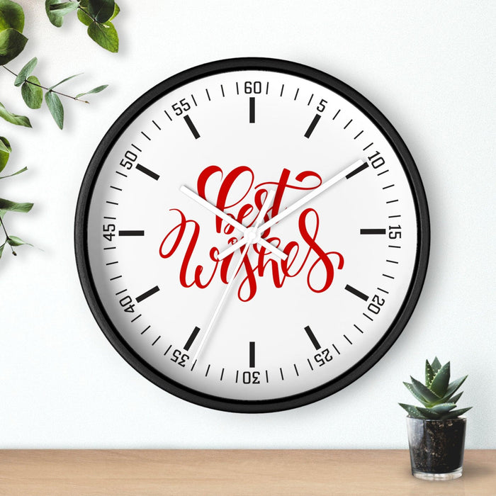 Christmas Holiday Decor Wall Clock - Elegant Timepiece for Sophisticated Spaces
