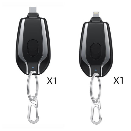 1500mAh Mini Power Emergency Pod Keychain Charger With Type-C Ultra-Co
