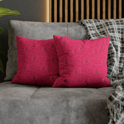 Pink Daisy Blossom Throw Pillow Case - Elegant Spring Home Decor Piece