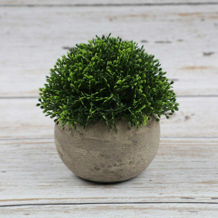 Serene Green Faux Bonsai Plant for Elegant Desk Decoration