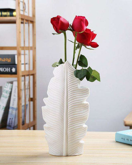 Artistic Scandinavian Porcelain Vase with Unique Floral Glaze