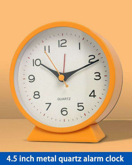 Whimsical Glow-in-the-Dark Metal Alarm Clock for Kids' Bedrooms