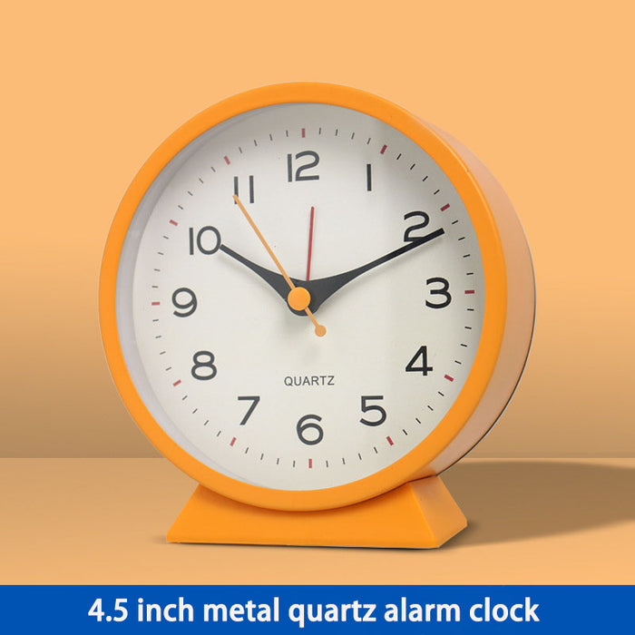 Modern Metal Alarm Clock with Glow-in-the-Dark Feature for Kids