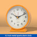 Whimsical Glow-in-the-Dark Metal Alarm Clock for Kids' Bedrooms