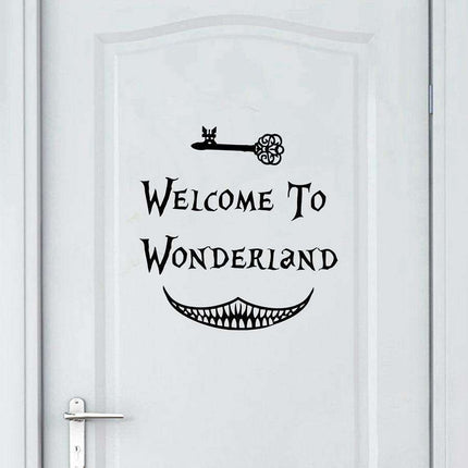 Enchanting Alice in Wonderland Wall Decal for Stylish Home Makeover