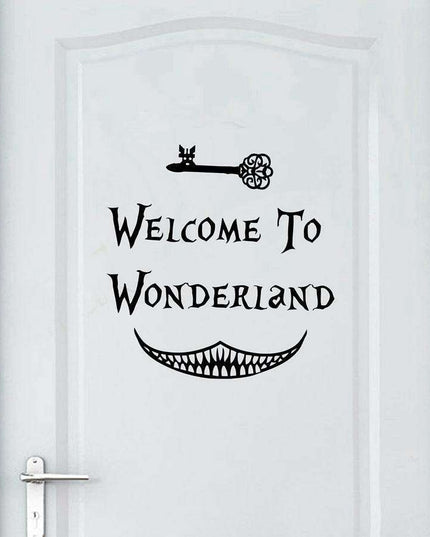 Enchanting Alice in Wonderland Wall Decal for Stylish Home Makeover
