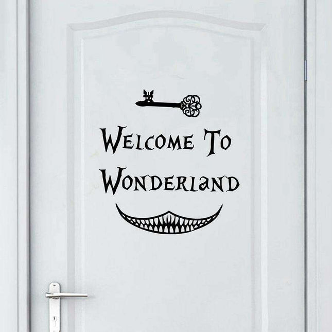 Enchanting Alice in Wonderland Wall Decal for Stylish Home Makeover