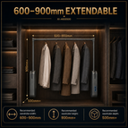 600-900mm (Extendable Rail)