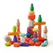 Colorful Wooden Building Blocks Set for Creative Learning & Development