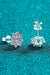 Floral Radiance: 1 Carat Moissanite-Embellished Sterling Silver Earrings