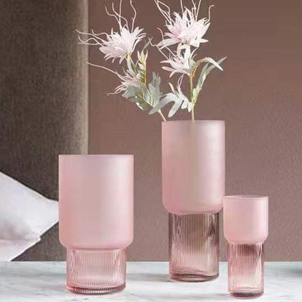 Peekaboo Studio Transparent Hydroponic Glass Vase, Modern Decor