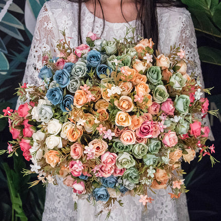 Peekaboo Studio Silk Cloth Artificial Flower Bouquet - Wedding Decor