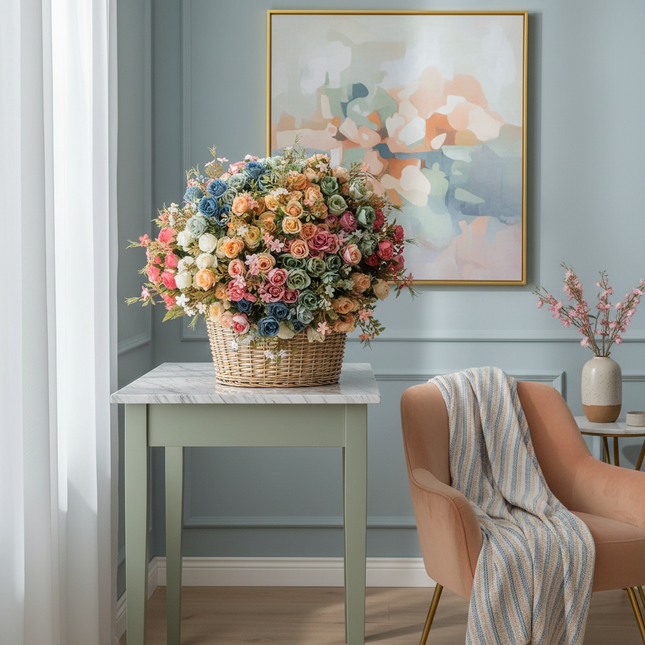 Peekaboo Studio Silk Cloth Artificial Flower Bouquet - Wedding Decor